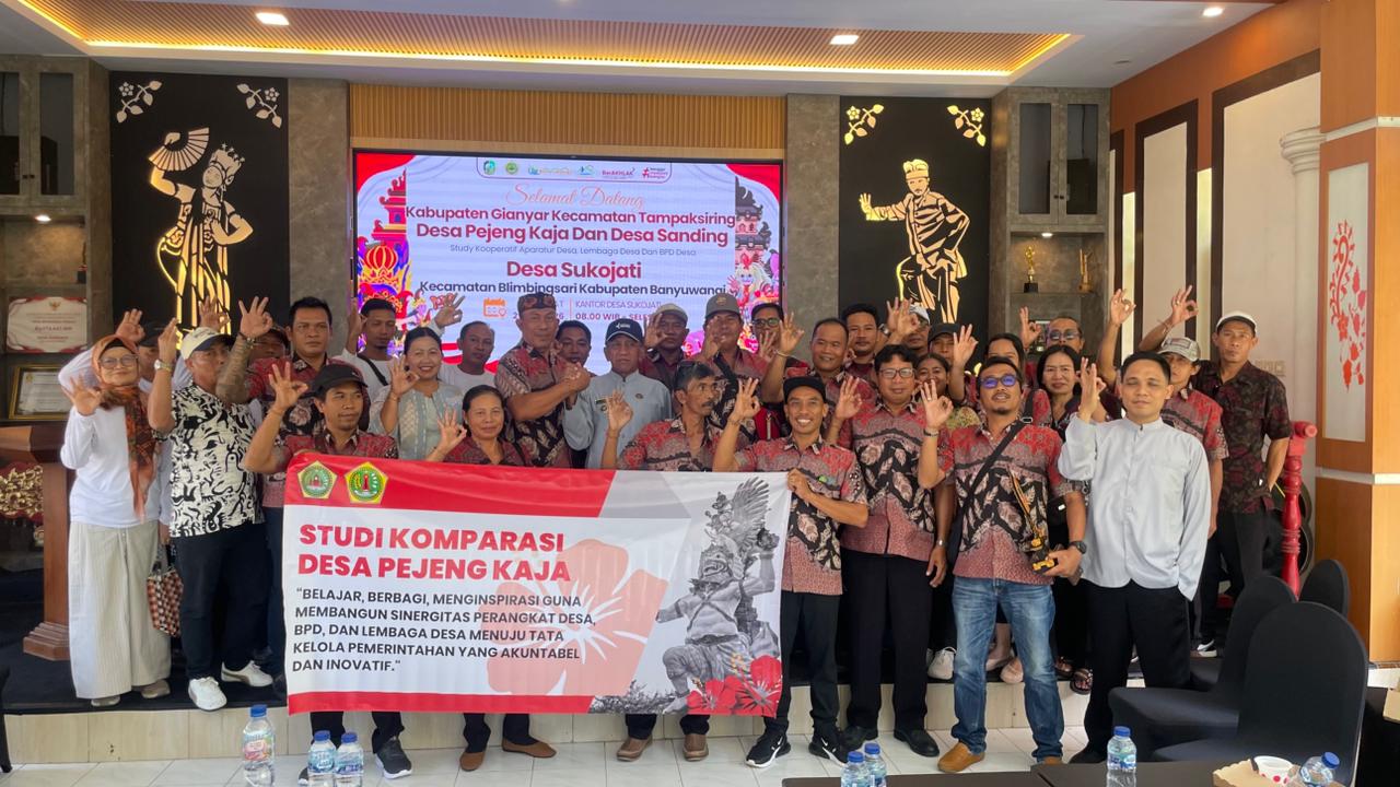 Kunjungan Kerja Pemerintah Desa Pajeng Kaja dan Pemerintah Desa Sanding