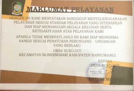 MAKLUMAT PELAYANAN
